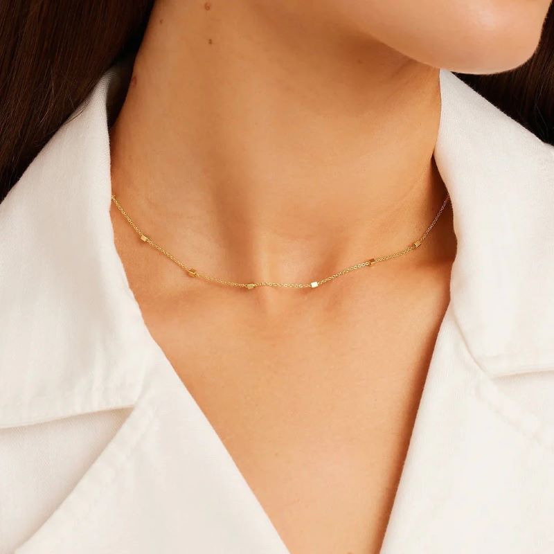 gorjana slater gold choker necklace