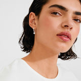 pilgrim fire hoop silver earring