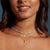 satya turquoise gold celestial charm necklace