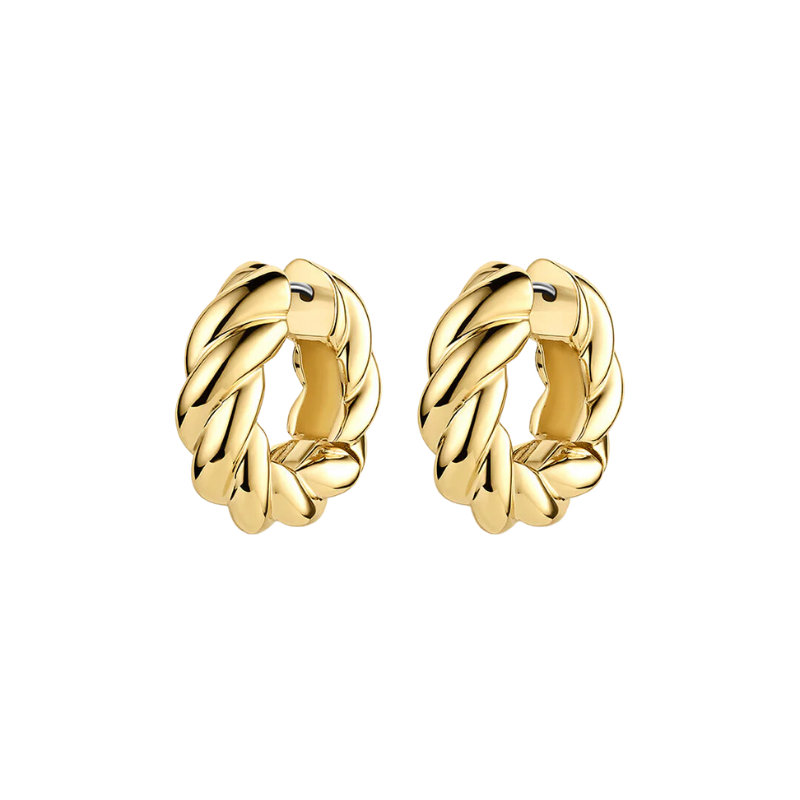 gorjana crew gold helium hoop earring