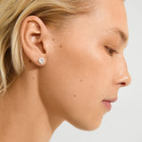 pilgrim sense silver stud earring