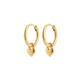 pilgrim alaia gold heart waterproof earring