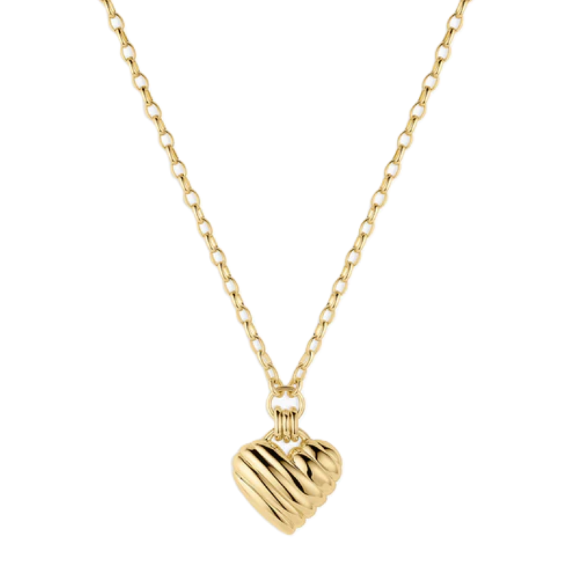 gorjana campbell heart gold pendant necklace