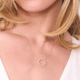 electric picks inner circle gold necklace