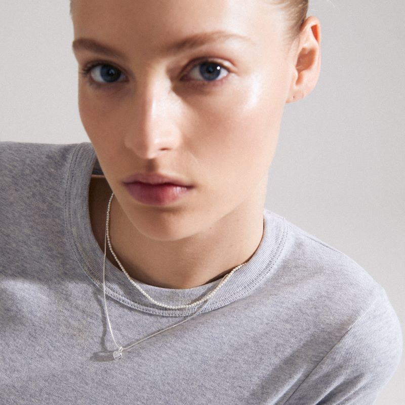 pilgrim arlet silver 2 in 1 necklace set