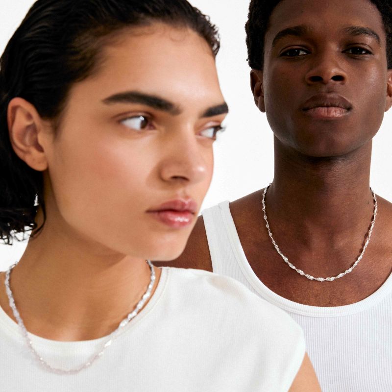 pilgrim eliyah silver necklace