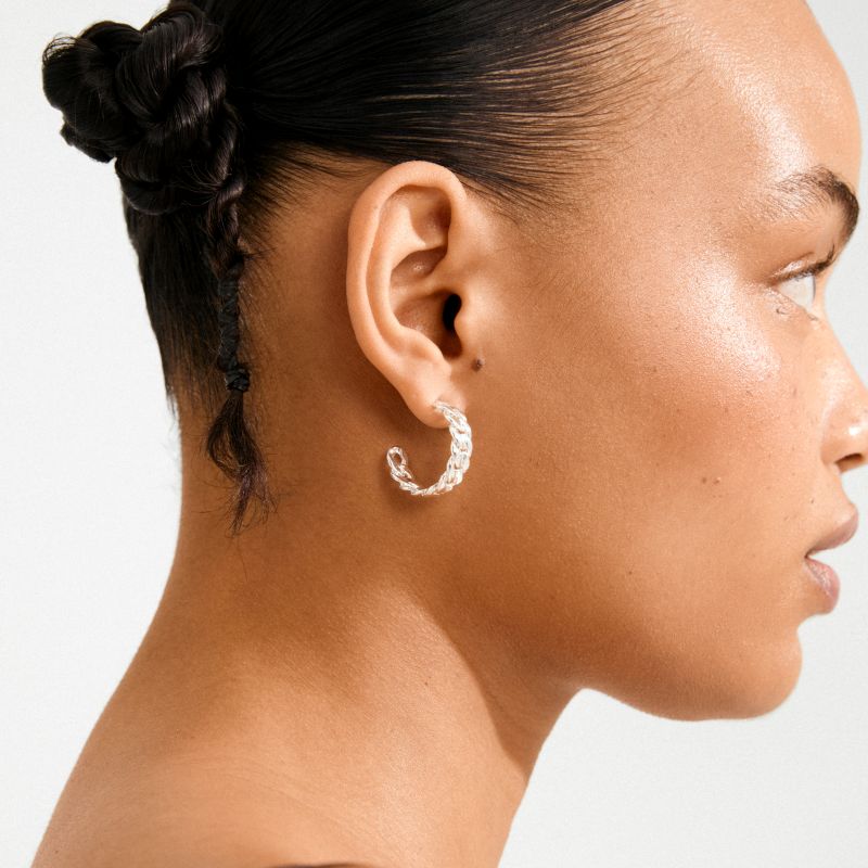 pilgrim mayer silver earring