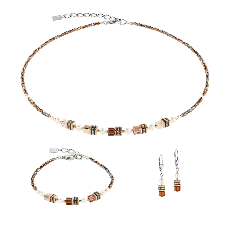 coeur de lion sparkling mocha mousse necklace