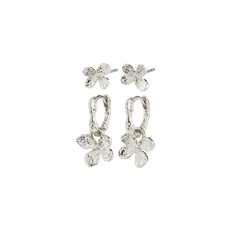pilgrim ajani silver earring set