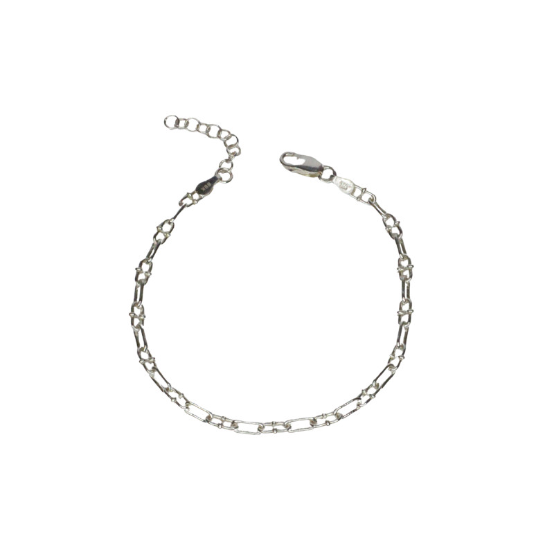 prima granchio silver chain bracelet