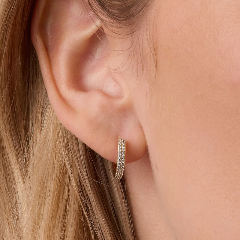 gorjana wilder shimmer bar gold earrings