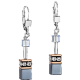coeur de lion geocube ice blue earring