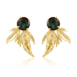 sahira shannon gold labradorite earring