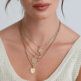 joy dravecky bezel cz gold cross necklace