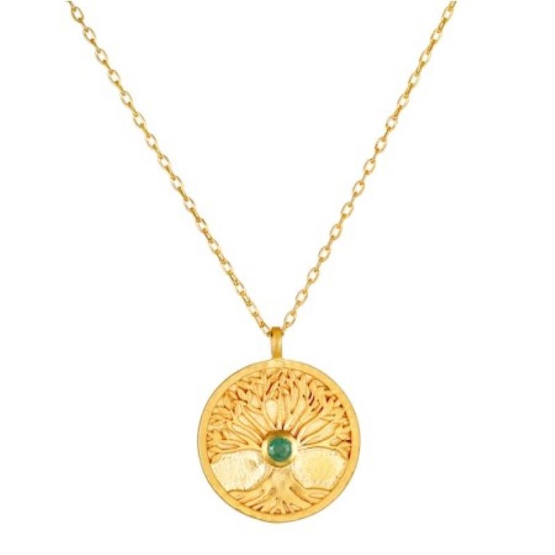 satya gold i am grounded tree of life necklace
