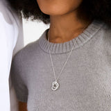 pilgrim diego silver necklace