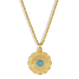 joy dravecky phenomenal woman gold turquoise necklace