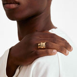 pilgrim ember gold ring