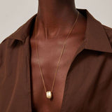 jenny bird leon gold pendant necklace