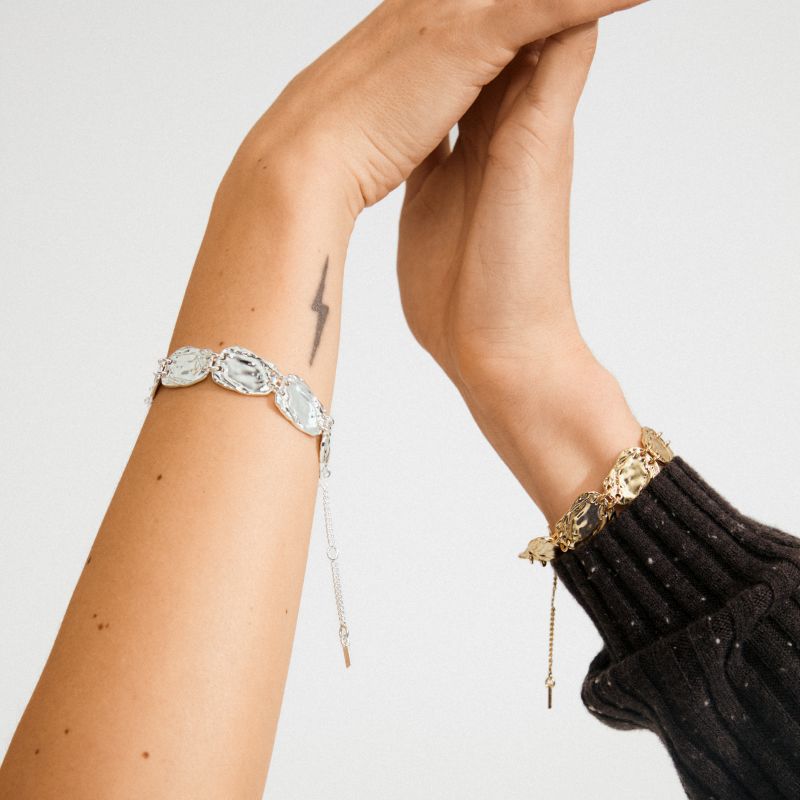 pilgrim shift gold bracelet
