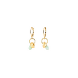 anne marie gagnon dabella gold opalite hoop earring