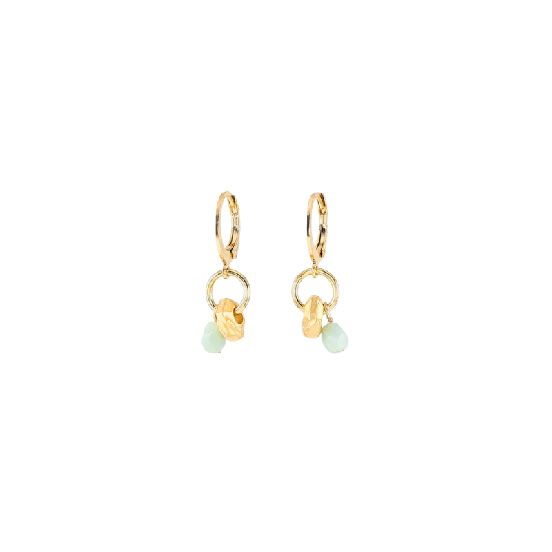 anne marie gagnon dabella gold opalite hoop earring