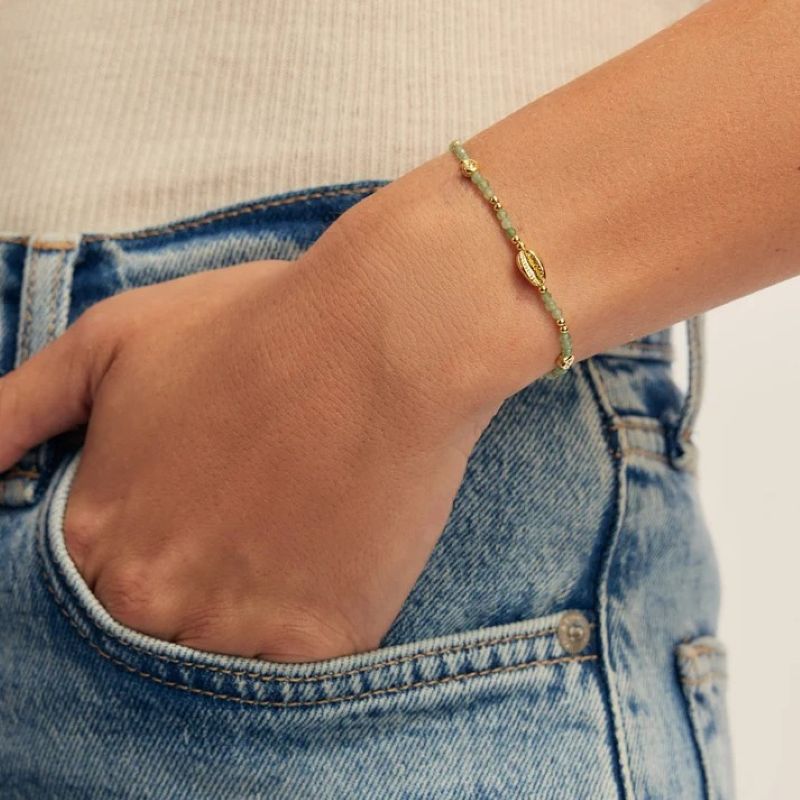 gorjana beaded stretch reef seafoam bracelet 
