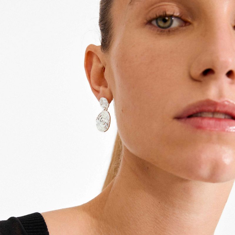 pilgrim air silver earring