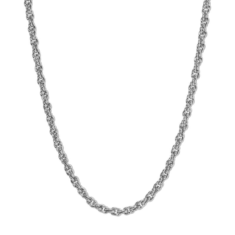 leeada allie chain silver necklace