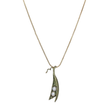 michael michaud pea pod two pearl necklace