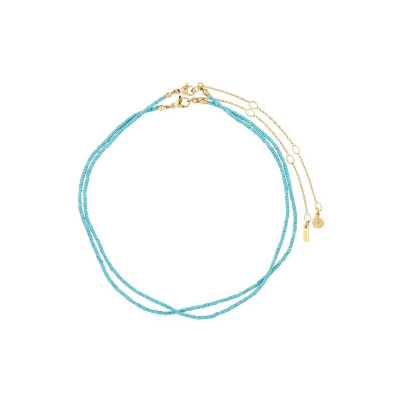 pilgrim haze 2 in 1 necklace blue