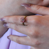 michael michaud french bouquet pnk ring