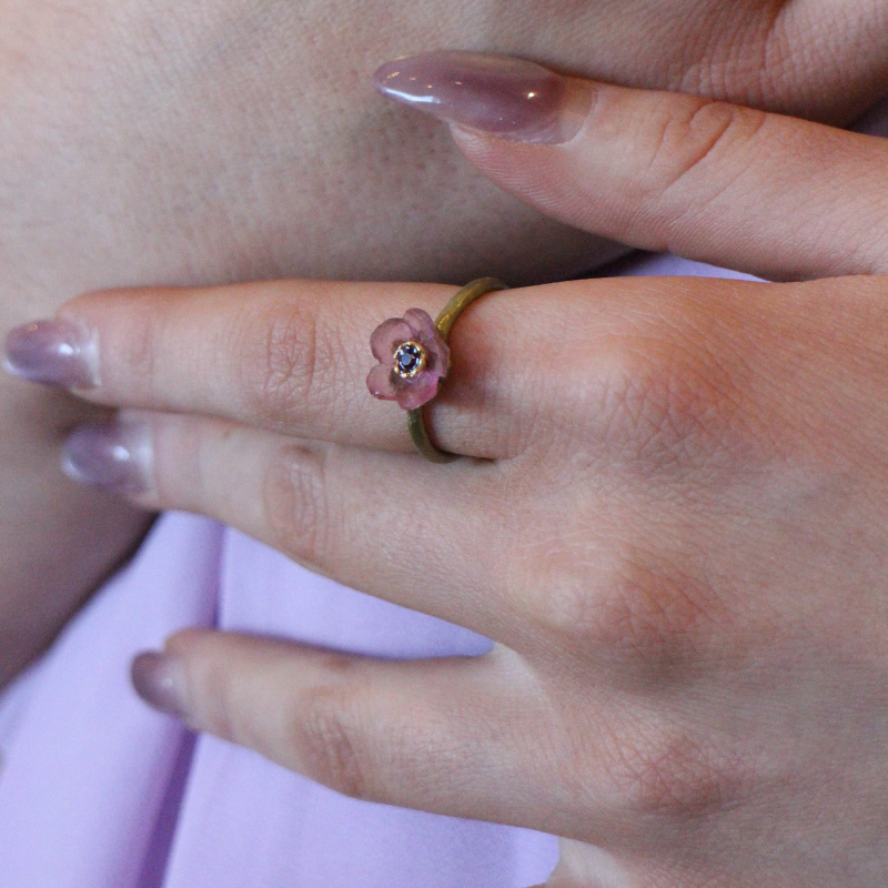 michael michaud french bouquet pnk ring