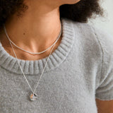 pilgrim declan silver necklace