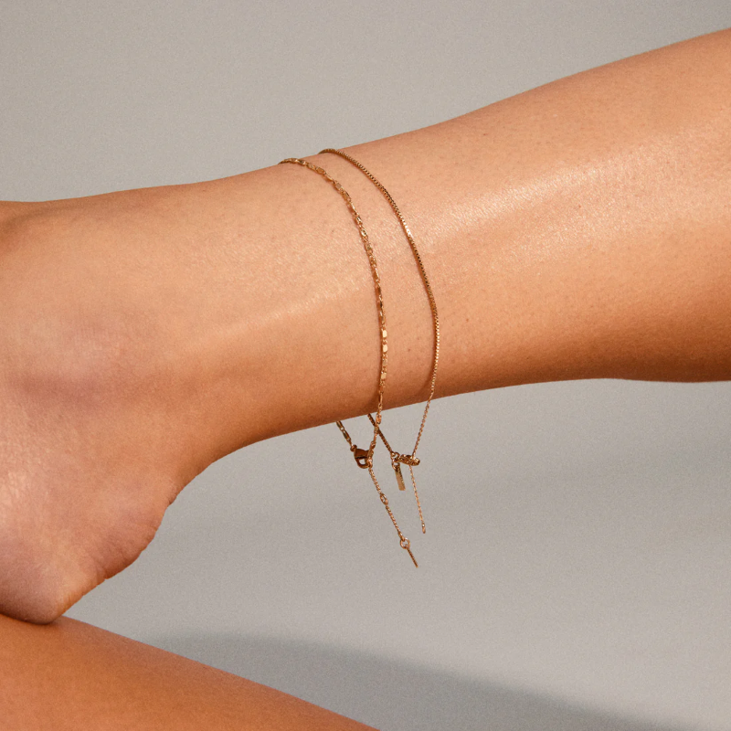 pilgrim pallas gold anklet