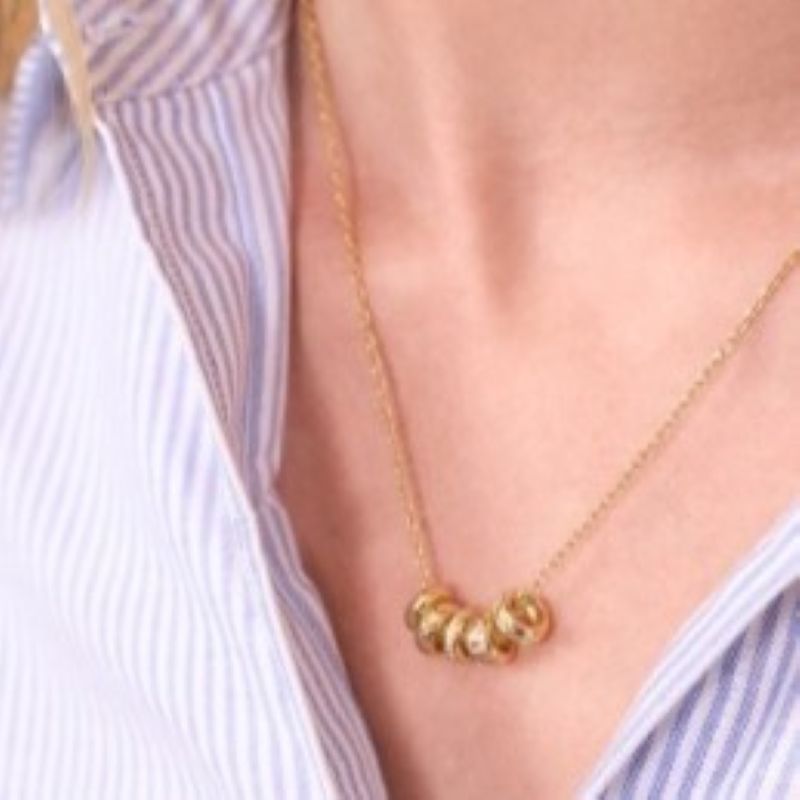 electric picks oak gold necklace