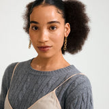 pilgrim phase gold chain earring