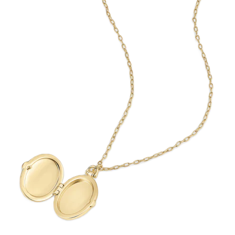 gorjana celeste gold locket necklace
