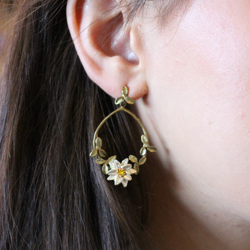 michael michaud edelweiss oval earring