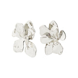 pilgrim halen flower silver earring