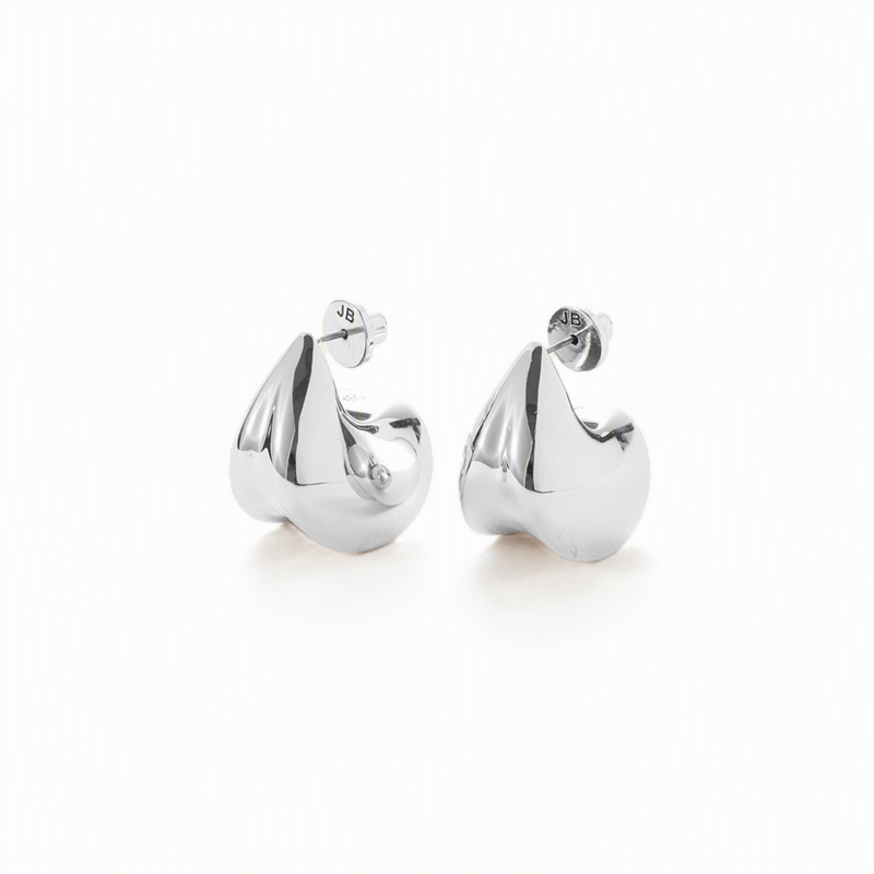 jenny bird paige puff silver earring