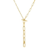 gorjana melrose toggle gold necklace