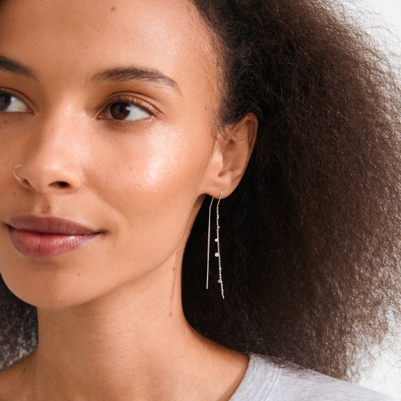 pilgrim baylen silver chain earring
