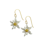 michael michaud edelweiss flower wire earring