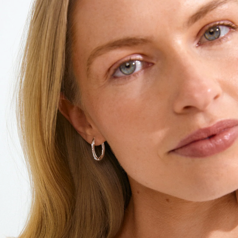 pilgrim now silver hoop earring
