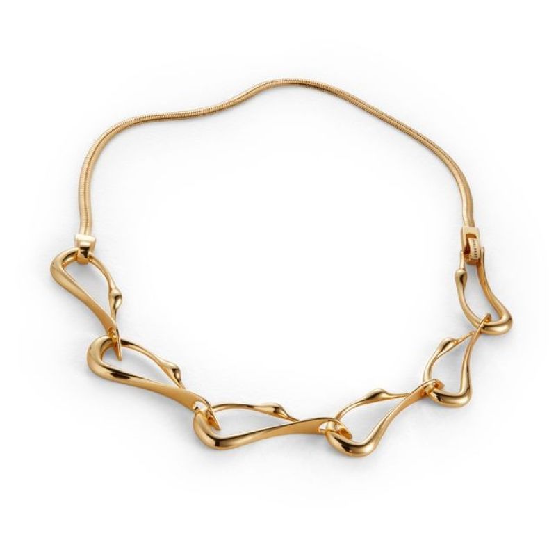 jenny bird egret gold collar necklace