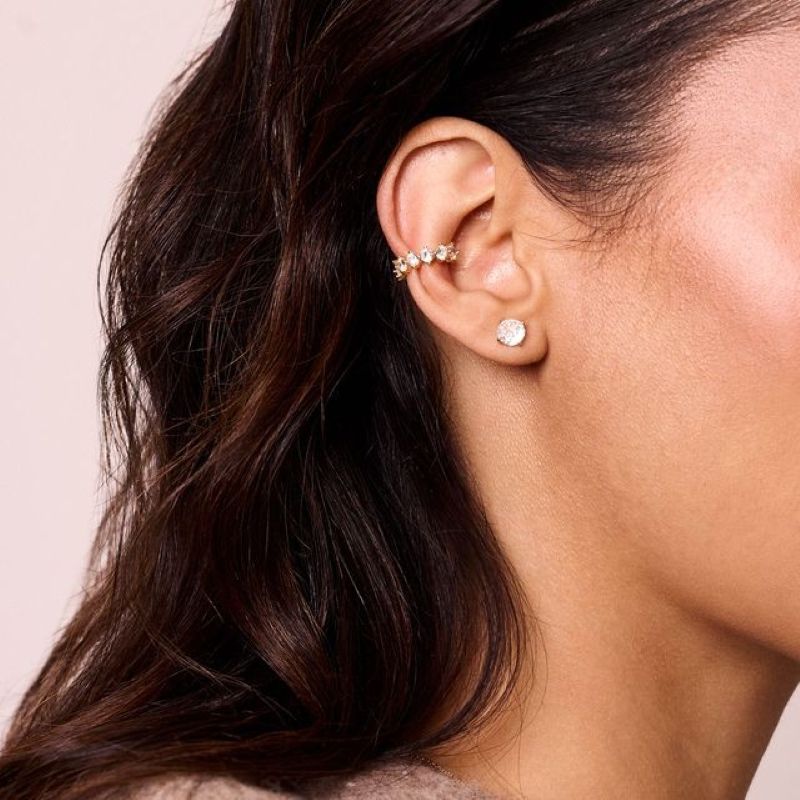 electric picks teddy gold ear cuff