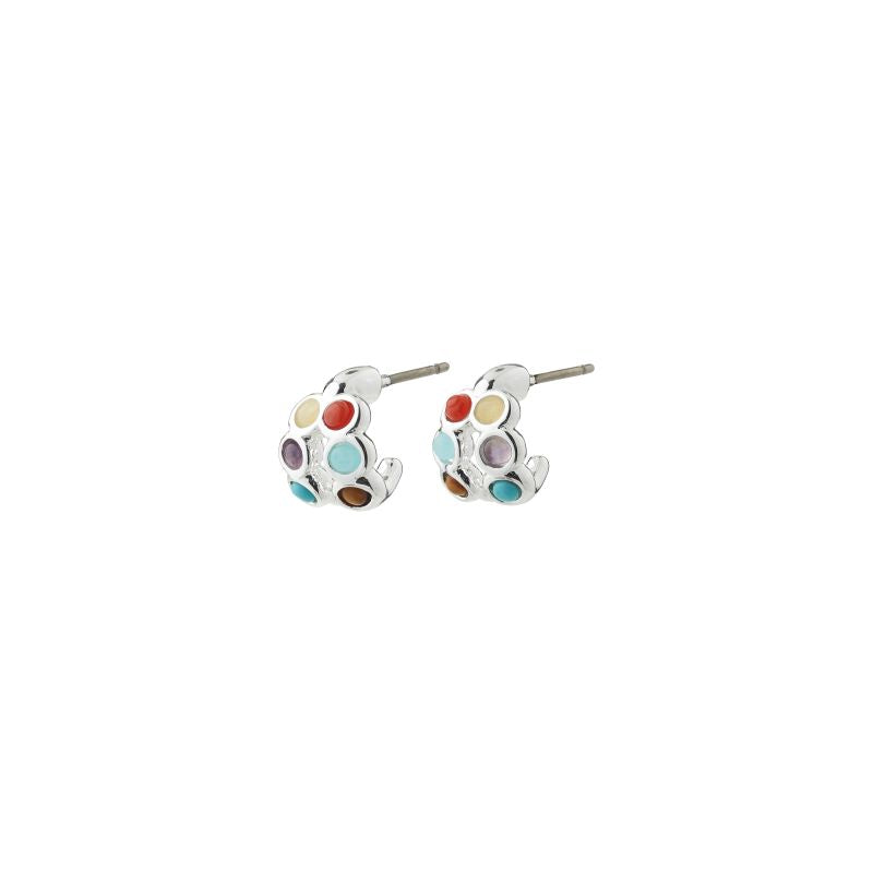 pilgrim lonnie silver multi stone earring
