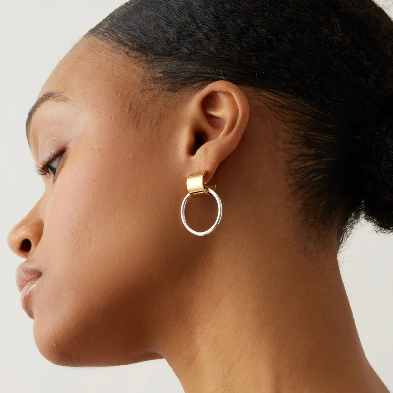 jenny bird faye knockers gold silver earring