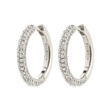 pilgrim tatum large silver hoop earring